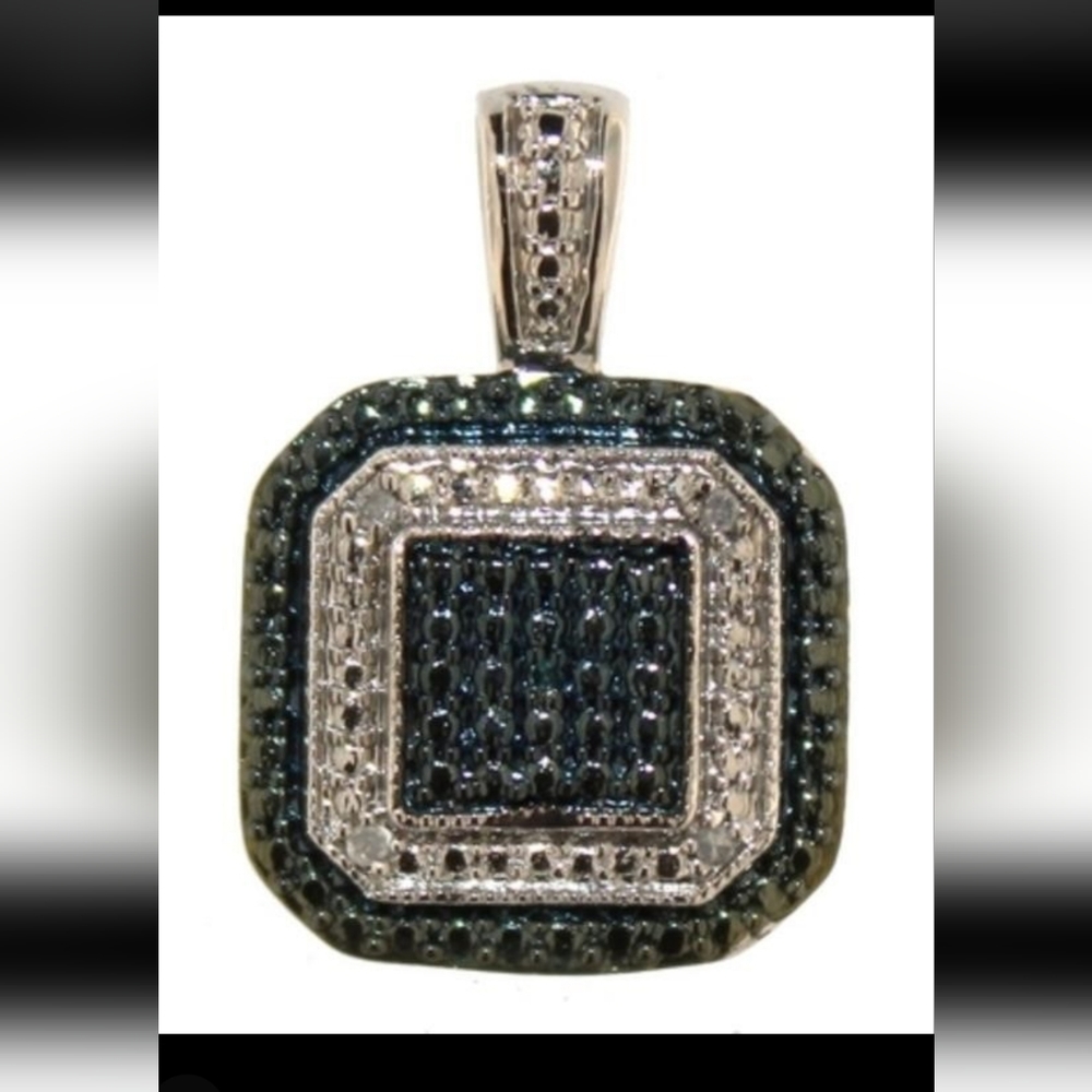 Genuine Blue Diamond Necklace pendant